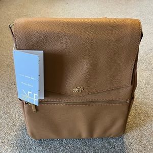 Freshly Picked Classic Diaper Bag II. Backpack, Tan Vegan Leather